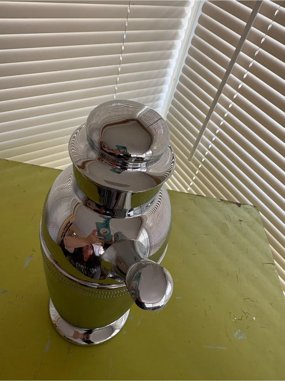 Continental Chrome Cocktail Shaker #3515 Barware Vintage Art Deco Classic